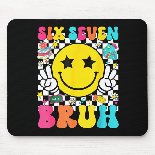 Mousepad 67th Day Of School Shirt 67 Days Smarter Smile Fac (Frente)