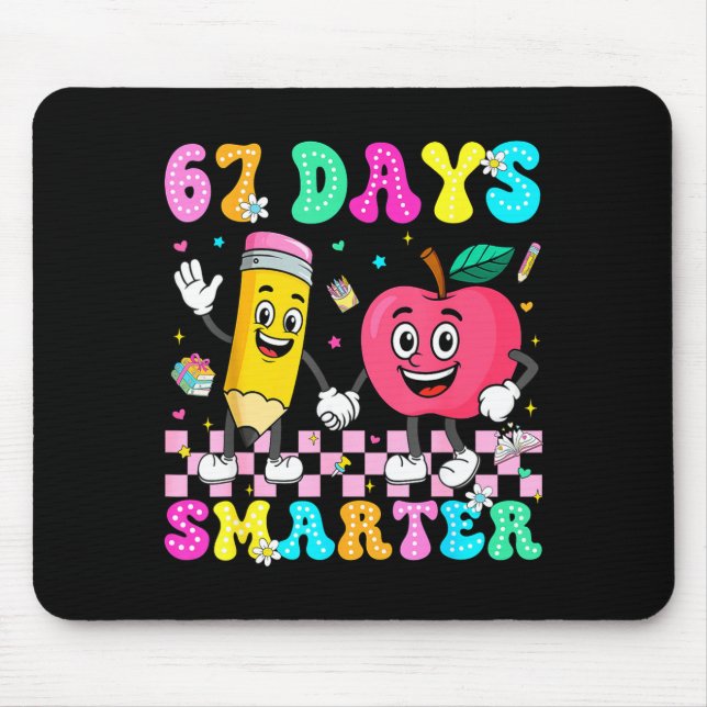 Mousepad 67th Day Of School Shirt 67 Days Smarter Teacher B (Frente)