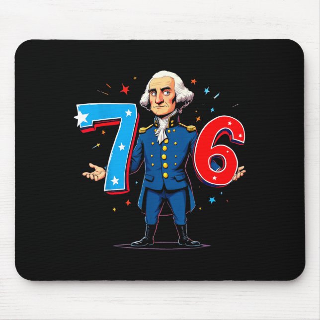 Mousepad 6-7 7-6 George Washington Sete Seis Professor Amer (Frente)