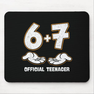 Mousepad 6 7 aniversário adolescente 13 anos 13º aniversári