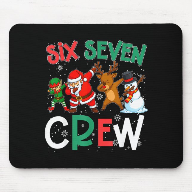 Mousepad 6 7 Christmas 6 7 Squad Gen Alpha Christmas Gen Al (Frente)