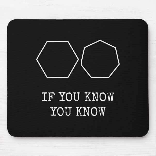 Mousepad 6 7 Engraçado Se Você Sabe Você Sabe Meme Seis Set (Frente)