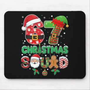 Mousepad 6-7 Esquadrão de Natal Divertido 67 Seis Sete Meme