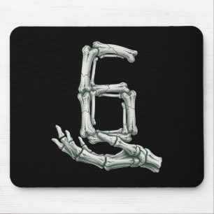 Mousepad 6 7 Esqueleto de Halloween Engraçado 67 Meme Gen A