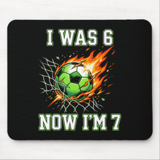 Mousepad 6 7 Eu Era 6 Agora Eu Sou 7 Futebol Aniversário Me