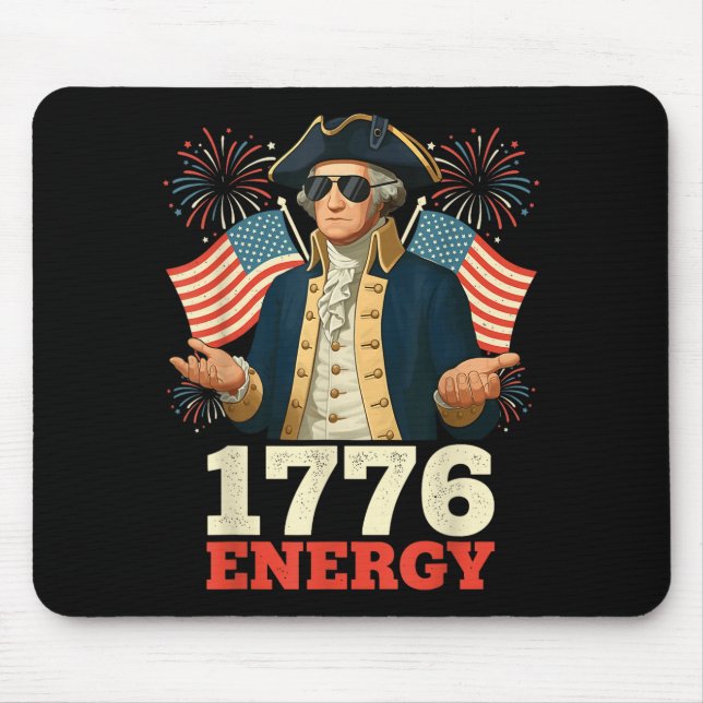 Mousepad 6-7 George Washington Six Seven Meme Funny 4th Of  (Frente)