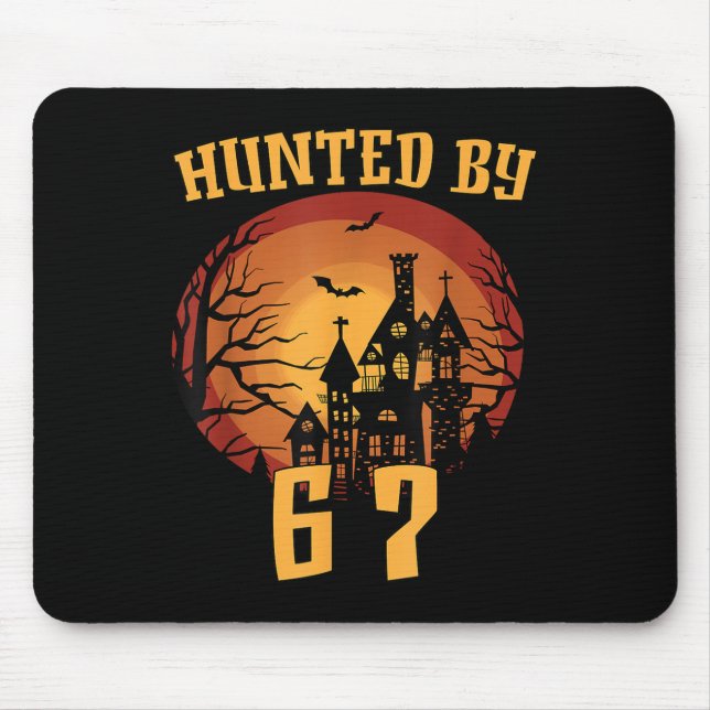 Mousepad 6 7 Halloween 67 Meme Seis Sete Assombrado Geração (Frente)