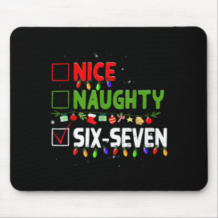 Mousepad 6-7 Meme Legal Travesso Seis Sete 67 Natal Diverti