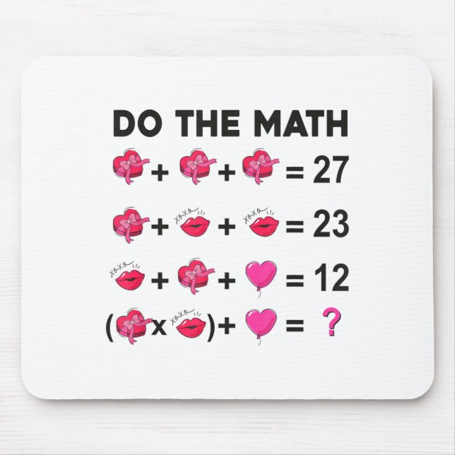 Mousepad 6 7 Meme Six Seven Do The Math Teacher Valentines  (Frente)