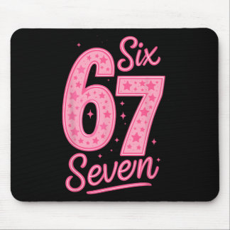 Mousepad 6 7 Number 67 Pink Six Seven Meme Slang Womens Gir