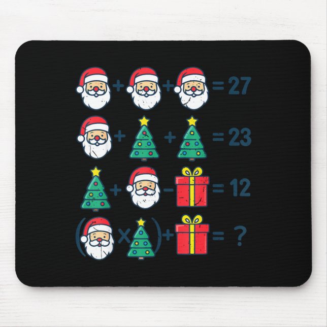 Mousepad 6 7 Order Operation Christmas Math Professor Costu (Frente)