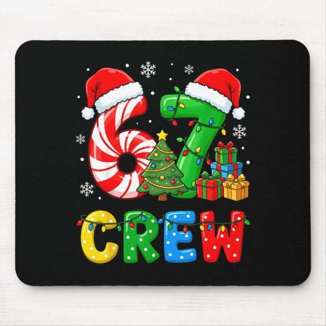 Mousepad 6 7 Pajamas Six Seven Matching Ugly Christmas 67 F (Frente)