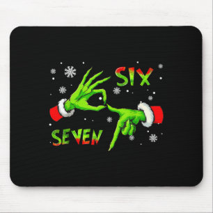 Mousepad 6 7 Seis Sete Mão Geração Z Alpha Meme Gíria Natal