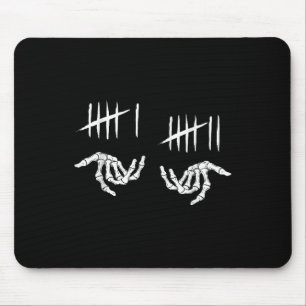 Mousepad 6 7 Seis Sete Marcas de Contagem Esqueleto 67 Mãos