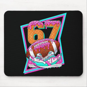 Mousepad 6 7 Seis Sete Meme Futebol Americano Gotejamento N
