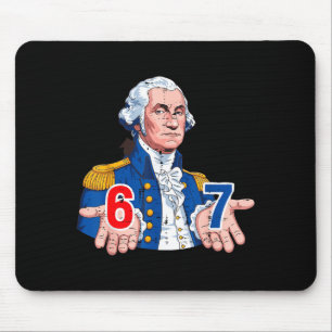 Mousepad 6 7 Washington Engraçado 67 Fantasia Meme Seis Set