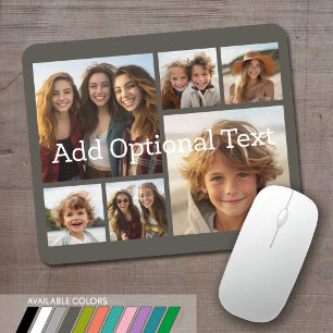 Mousepad 6 Colagem de Fotos Texto Opcional — CAN Editar C
