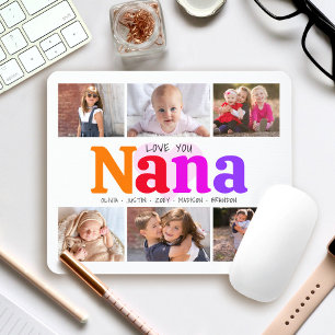Mousepad 6 Foto Collage Te Ama Nana Multicolor Rainbow