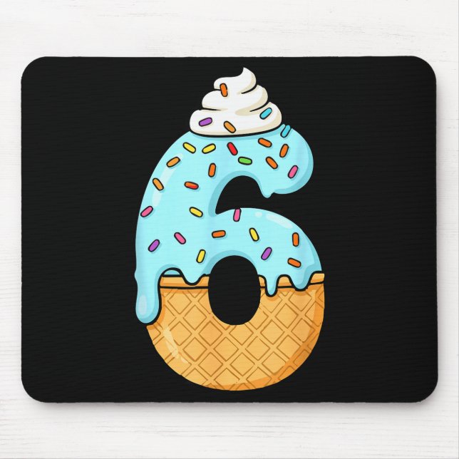 Mousepad #6 Jersey Uniform Drip Teen Slang, Funny Ice Cream (Frente)