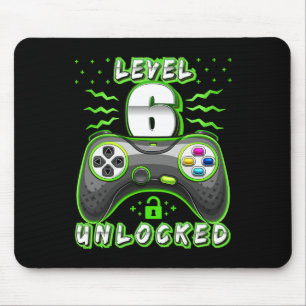 Mousepad 6 Jogo de Vídeo Desbloqueado 6 Birthday Gamer Boys