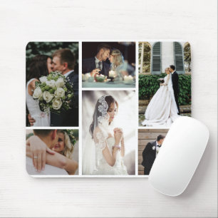Mousepad 6 Momentos Favoritos da Colagem de Fotos Personali