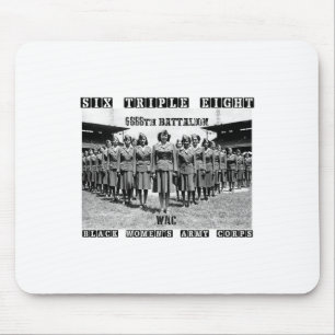 Mousepad 6 Triple 8 Corpo do Exército Feminino Negro 6888ª
