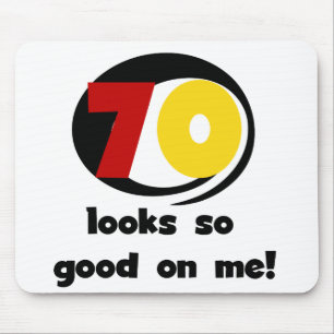 Mousepad 70 fica tão bom em minhas camisetas e presentes