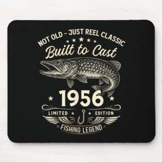 Mousepad 70th Birthday Fishing Gift Men Original 1956 Lied