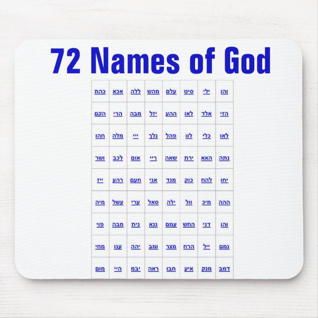 Mousepad 72 Nomes de Deus (Frente)