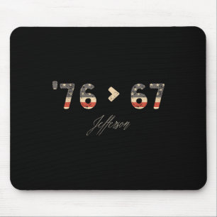 Mousepad 76 67 Jefferson Six Seven Meme Para Gíria Gen Alph