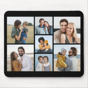 Mousepad 7 Colagem de Fotos - A Cor De Fundo Pode Ser Alter