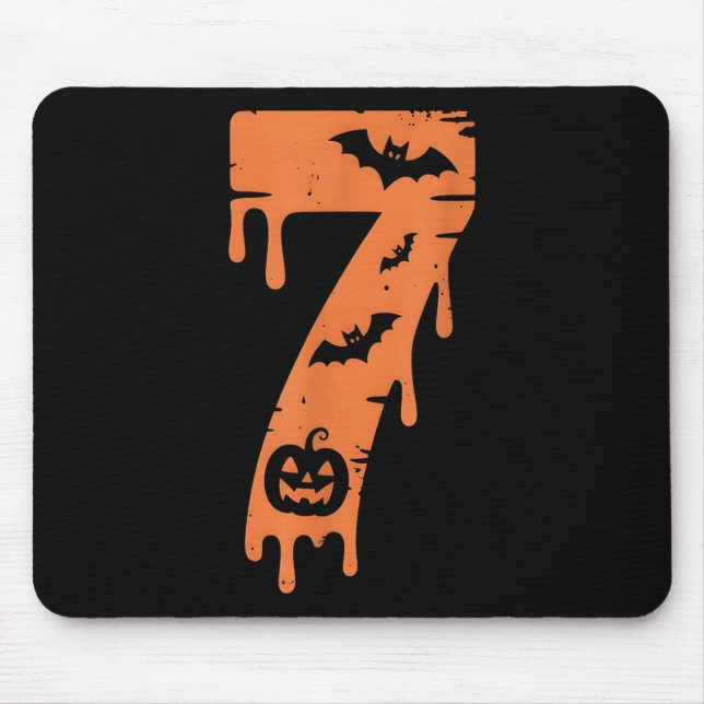 Mousepad 7 Number Meme 67 Six Seven Halloween  (Frente)