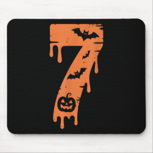 Mousepad 7 Número Meme 67 Seis Sete Halloween
