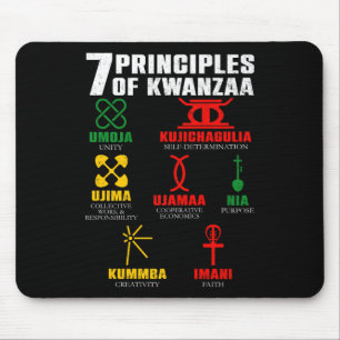 Mousepad 7 Princípios Da Celebração Pan-Africana De Kwanzaa