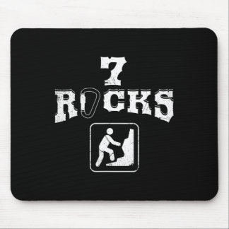Mousepad 7 Rocks Mountain Climbing Seven Year Old Bday T Sh