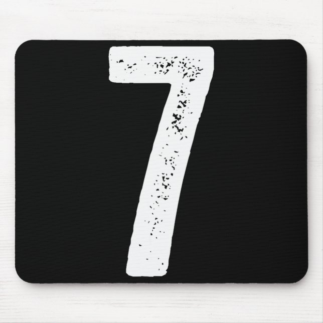 Mousepad 7th Birthday 7 Years Uniform Srts Team Jersey Numb (Frente)