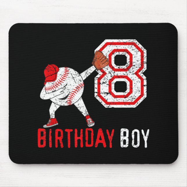 Mousepad 8º Oitavo Aniversário Presente Tee 8º Nascer de Ba (Frente)
