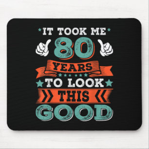 Mousepad 80 Aniversário Cita Gráficos Engraçados Com 80 Ano