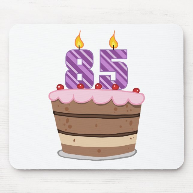 Mousepad 85 anos no Bolo de Aniversário (Frente)