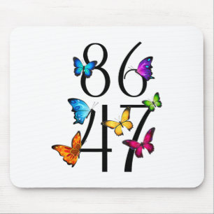 Mousepad 8647 Anti Trump 86 47 Floral Masculino Feminino