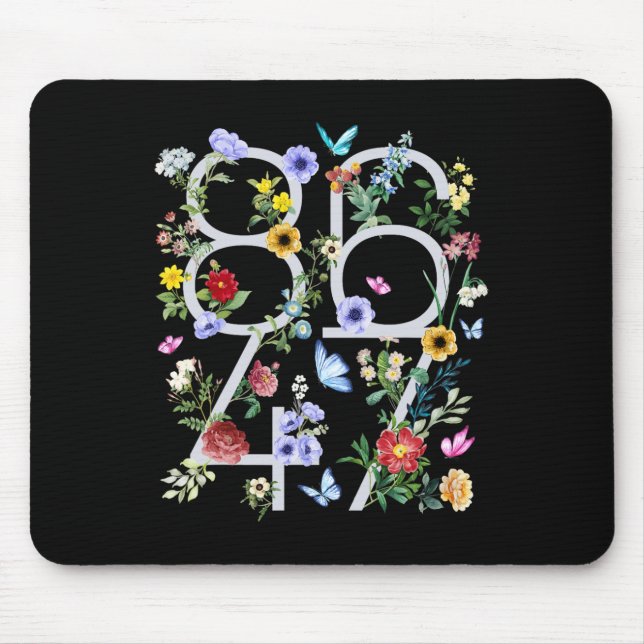 Mousepad 8647 Floral Boho Anti Trump Sutil  (Frente)