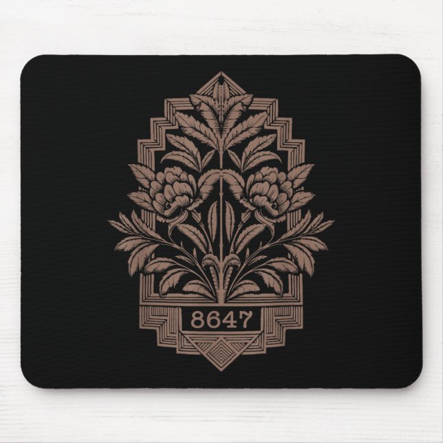 Mousepad 8647 Sutil Anti Trump 86 47 Estilo Floral Boho _2 (Frente)