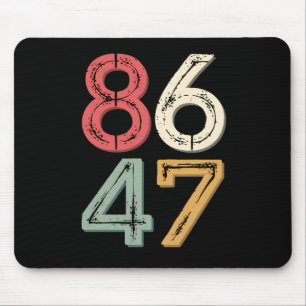 Mousepad 86 47 Anti Trump Estilo Retro Vintage dos 80