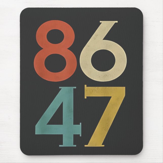 Mousepad 86 47 Bomba de retro Legal Anti-Trump (Frente)