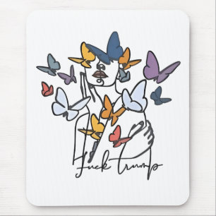 Mousepad 86 47 Camisa Floral Anti-Trump, Presidente Impeach