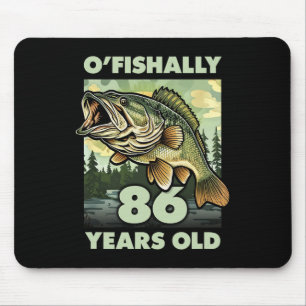 Mousepad 86 anos de idade Pescador O'fishally 86 Pesca 86º 