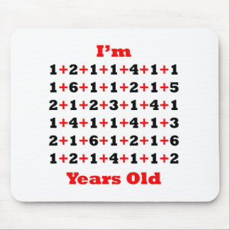 Mousepad 88 anos de vermelho velho do preto