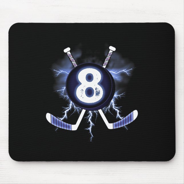 Mousepad 8.º Aniversário - Presente com 8 anos de idade par (Frente)