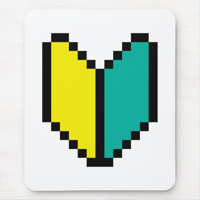 Mousepad 8 Bits Pixel Wakaba / Shoshinsha Mark (Frente)