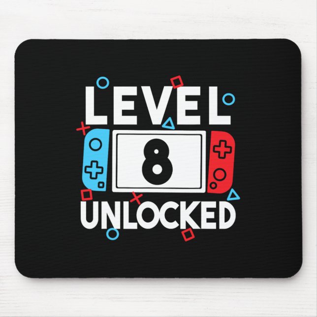 Mousepad 8 Jogadores desbloqueados 8º Aniversário Jogo Jove (Frente)